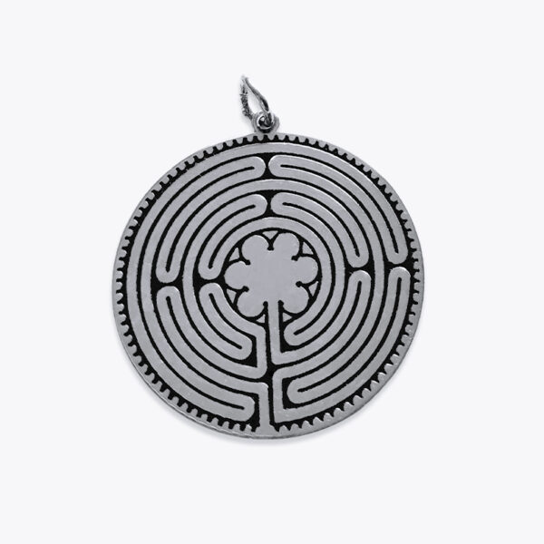 Pandantiv din argint "Chartres Labyrinth"